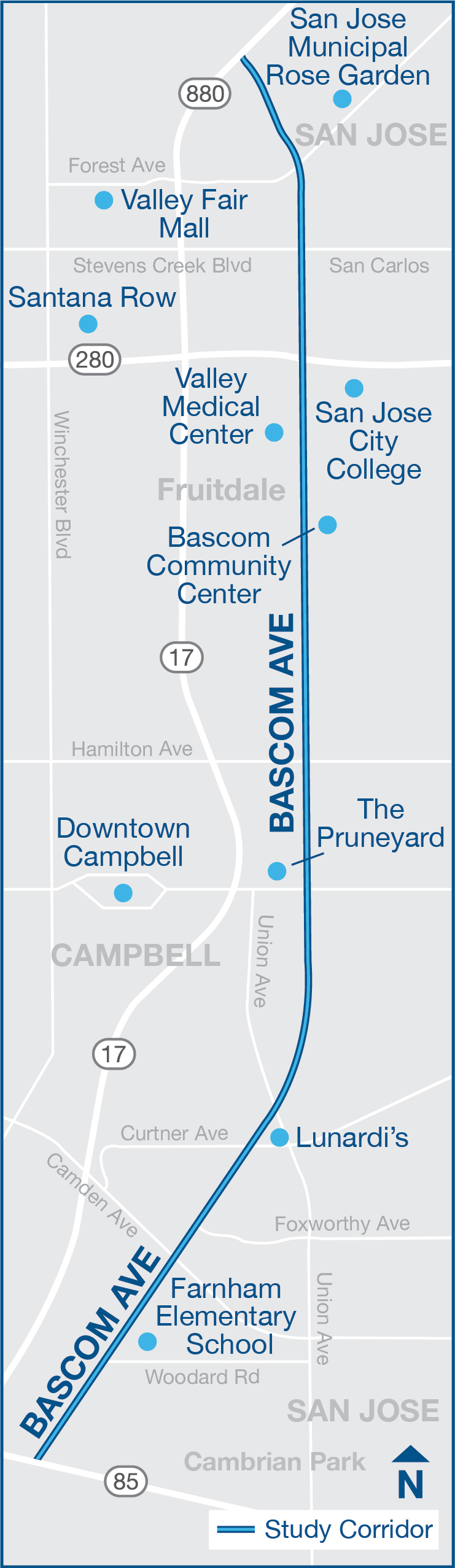 Bascom Corridor Complete Streets Study | VTA