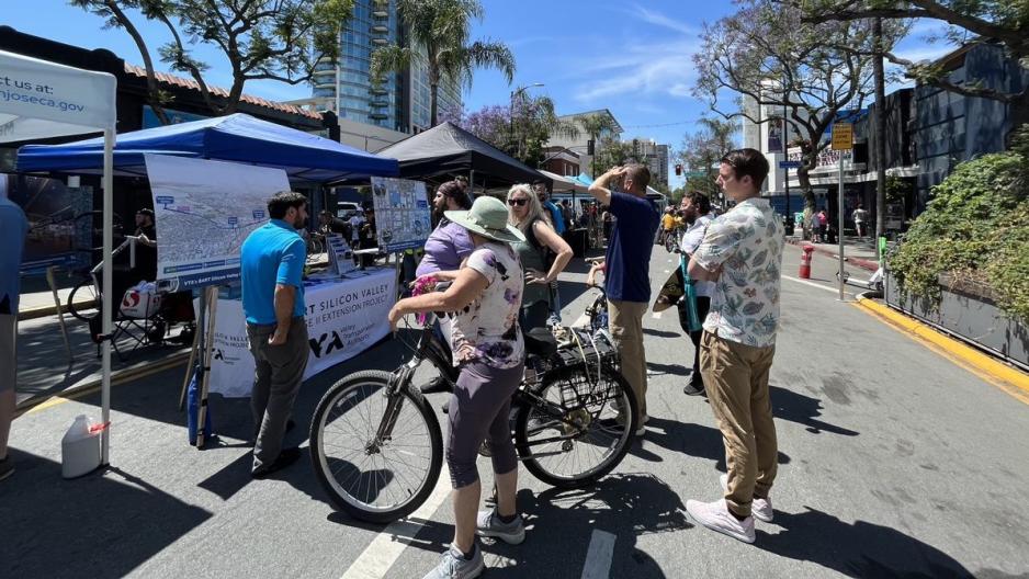 VTA staff at a community event 