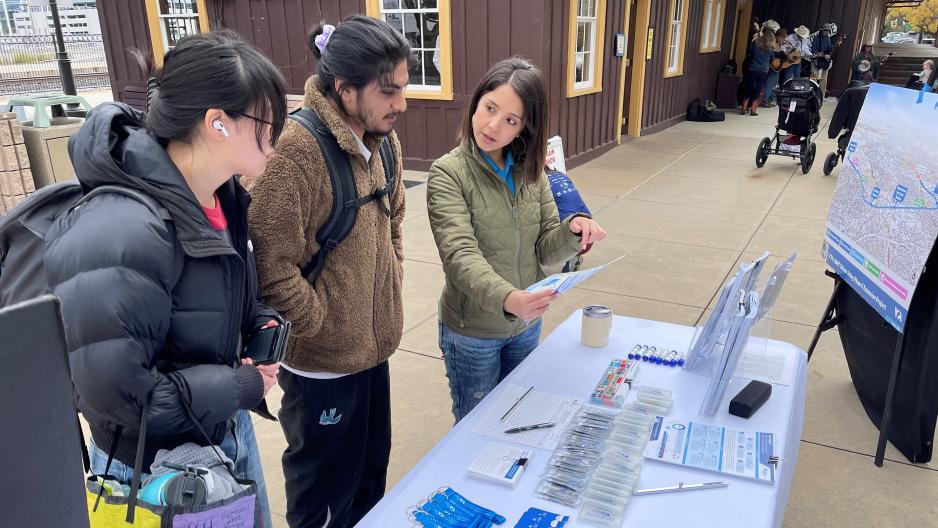 VTA staff at a community event 