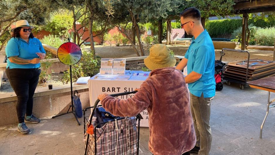 VTA staff at a community event 