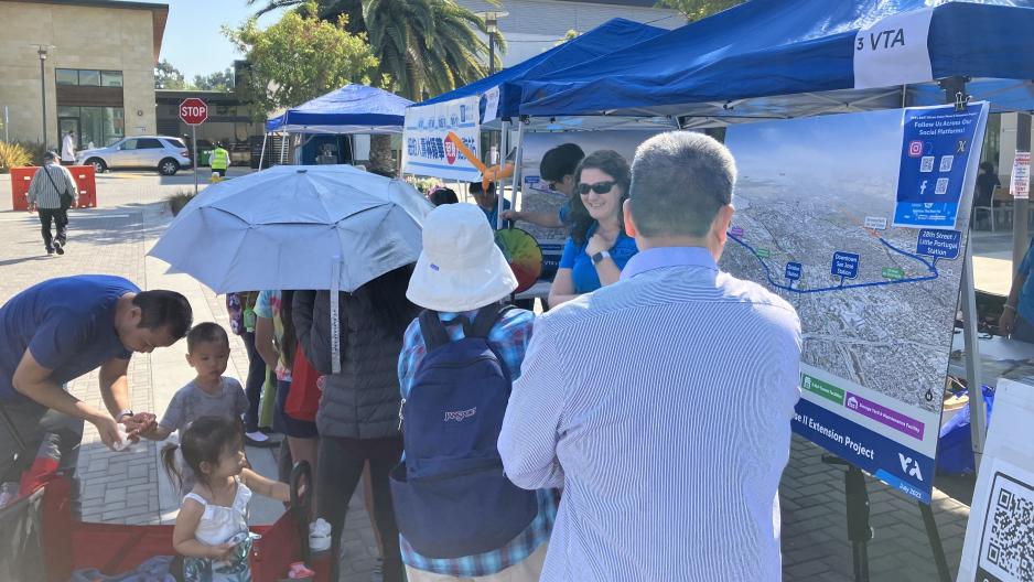 VTA staff at a community event 