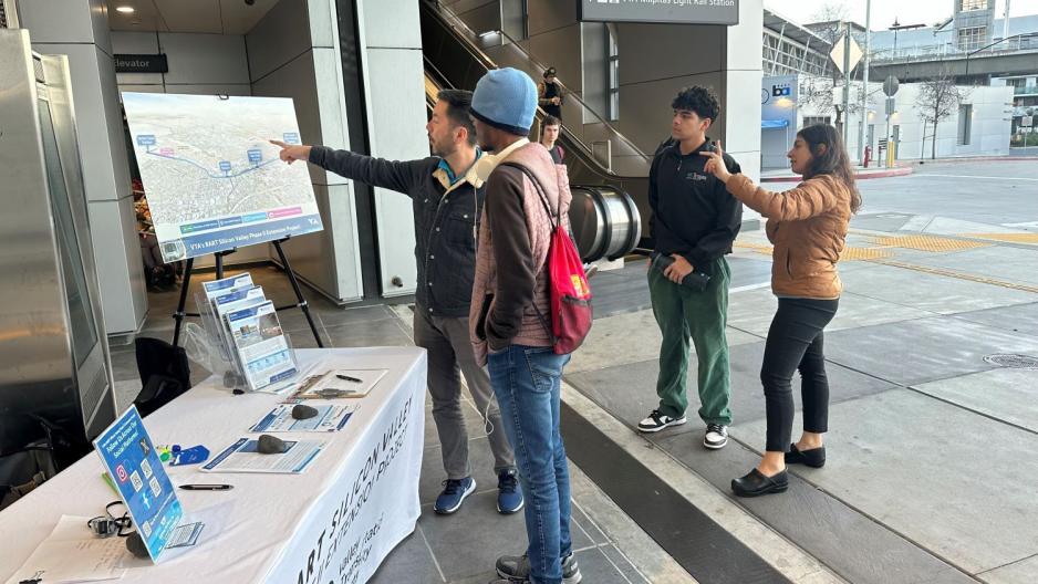 BSV EAT staff at Milpitas BART Station