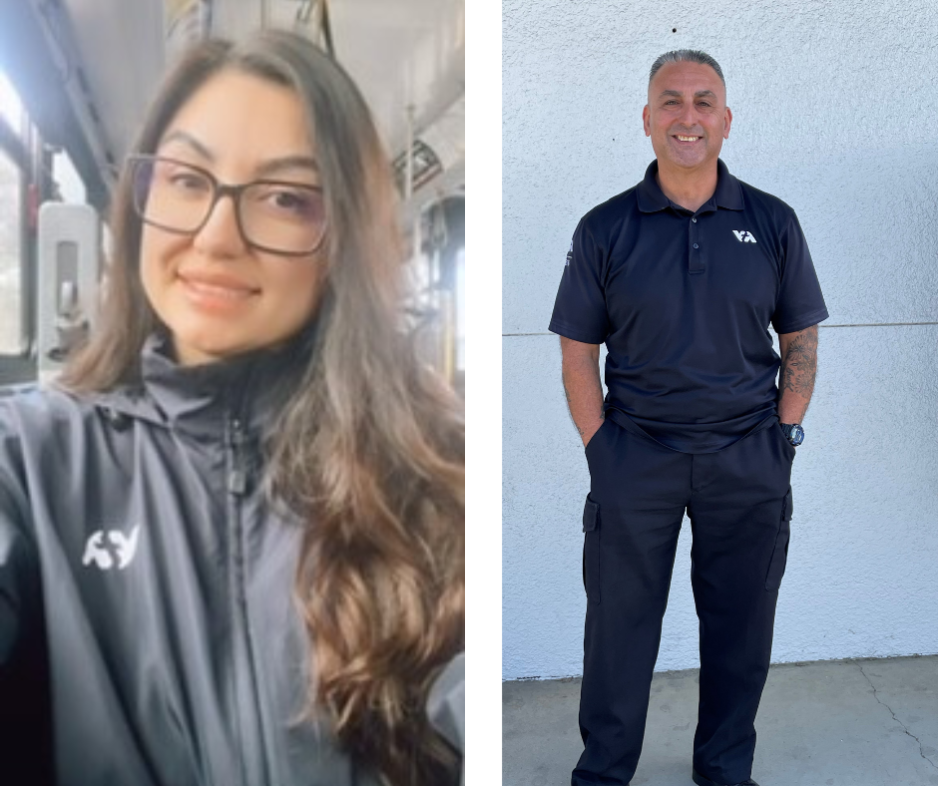 Chaboya Bus Operator Karissa Trujillo and Chaboya Bus Operator Raudel (Max) Macias