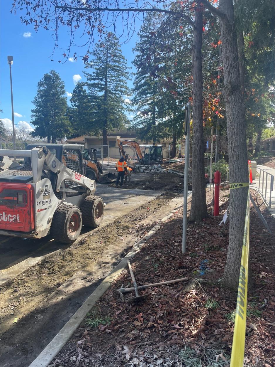 Construction at River Oaks Park and Ride