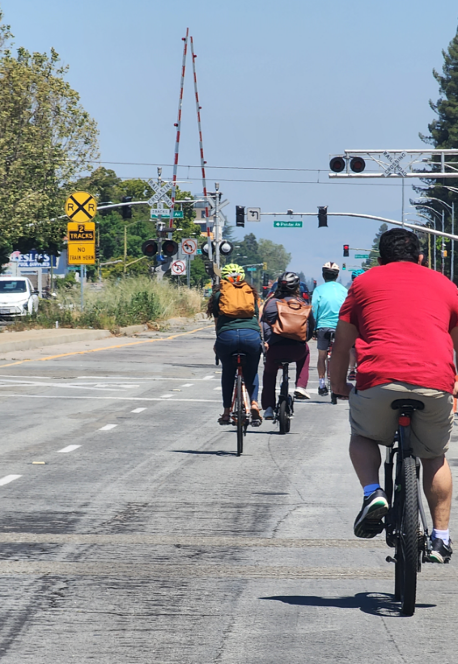 Bicycle riding on the street